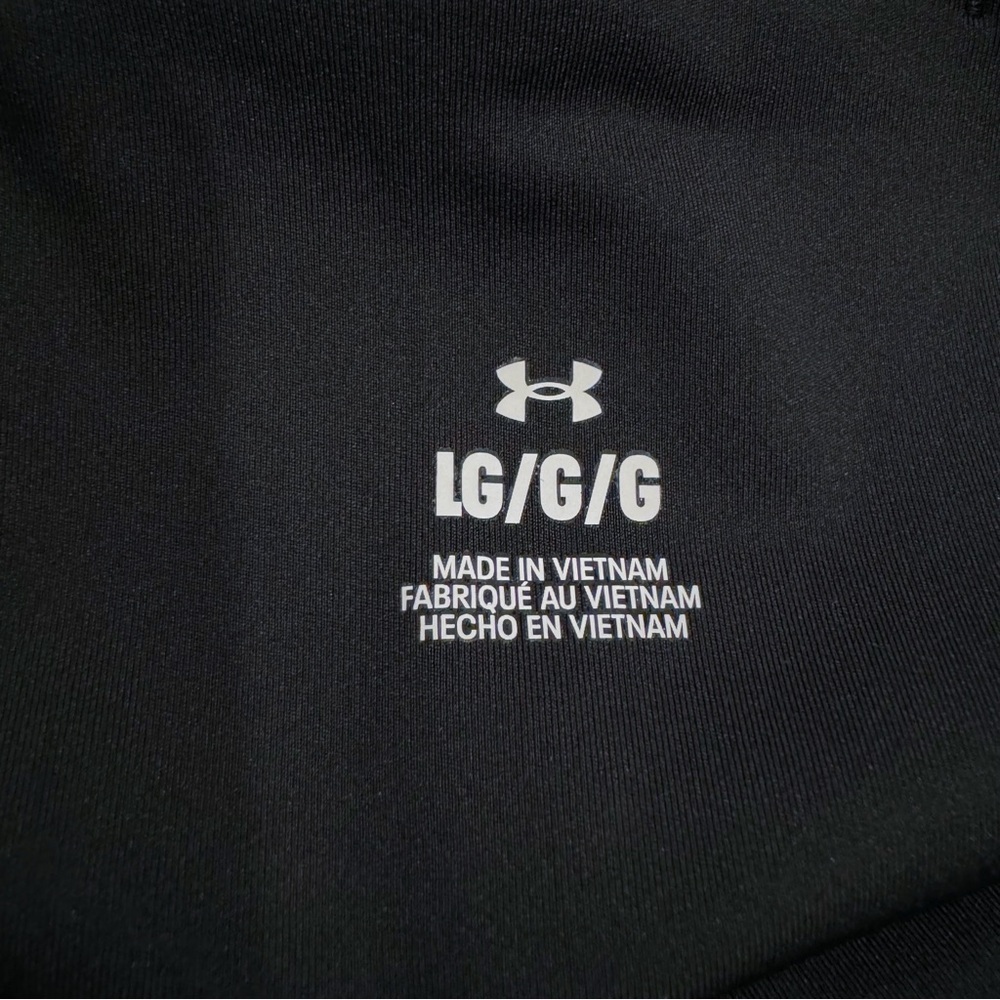 Under Armour | High Waist Leggings Black Mid Calf Length Size Large - Picture 6 of 7